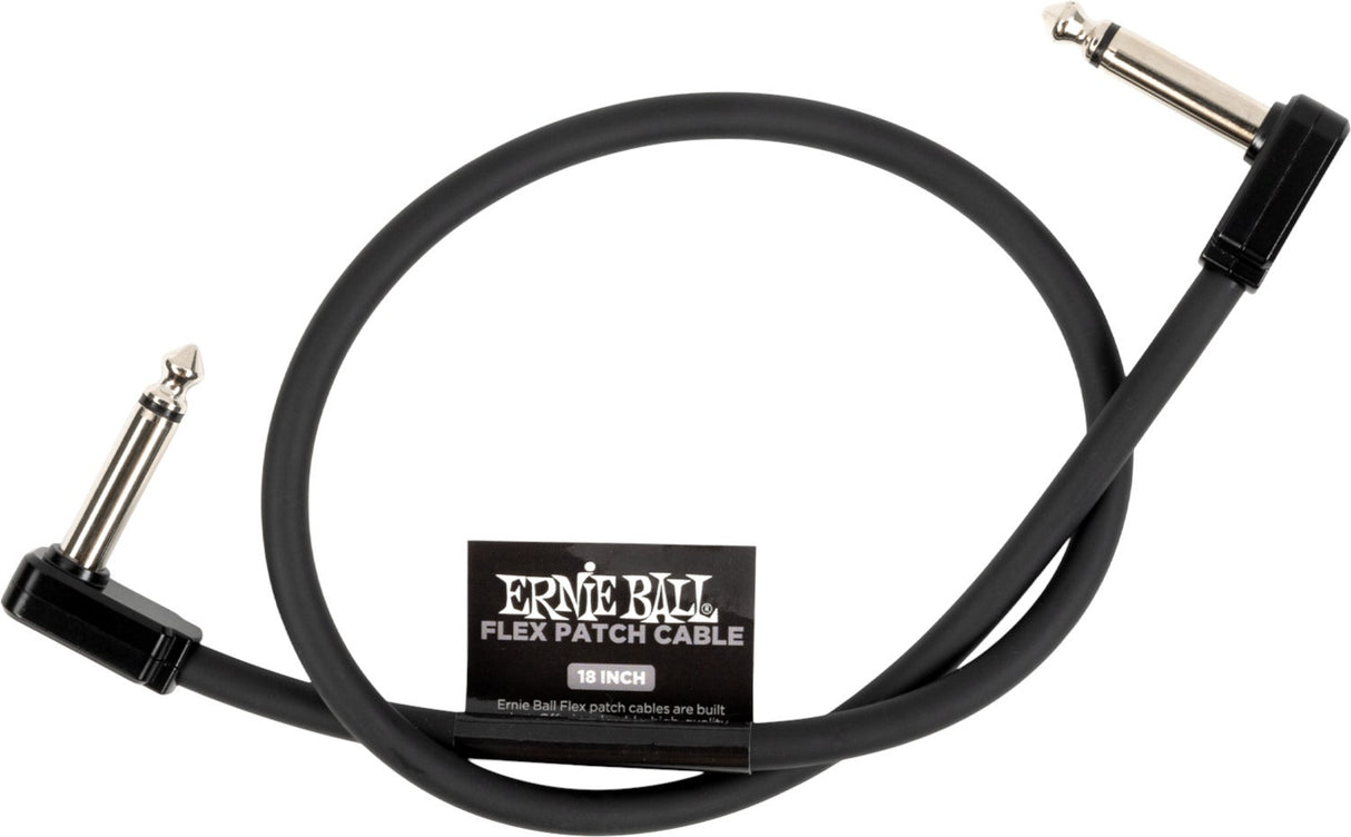 Ernie Ball 6441 Câble patch Flex Black 45cm