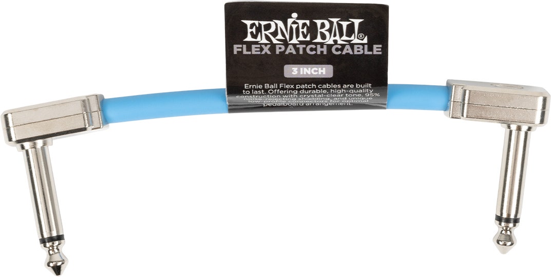 Ernie Ball 6454 Câble patch Flex Bleu 7,5cm