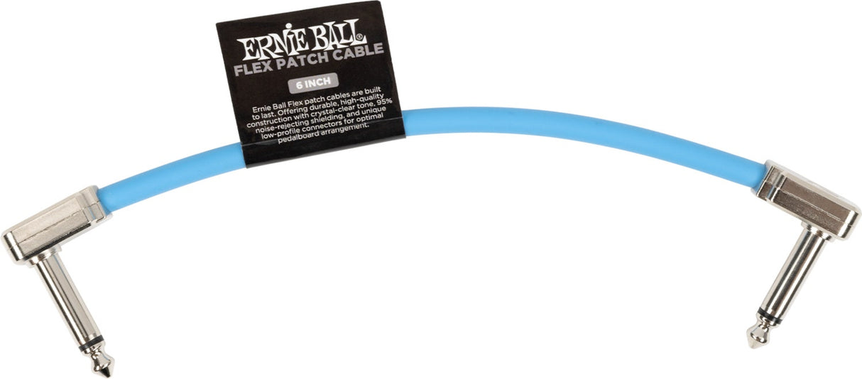 Ernie Ball 6455 Câble patch Flex Bleu 15cm