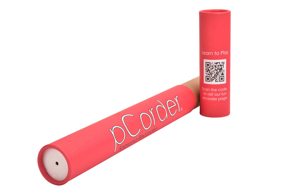 pCorder flûte à bec soprano en do, doigté baroque, rouge