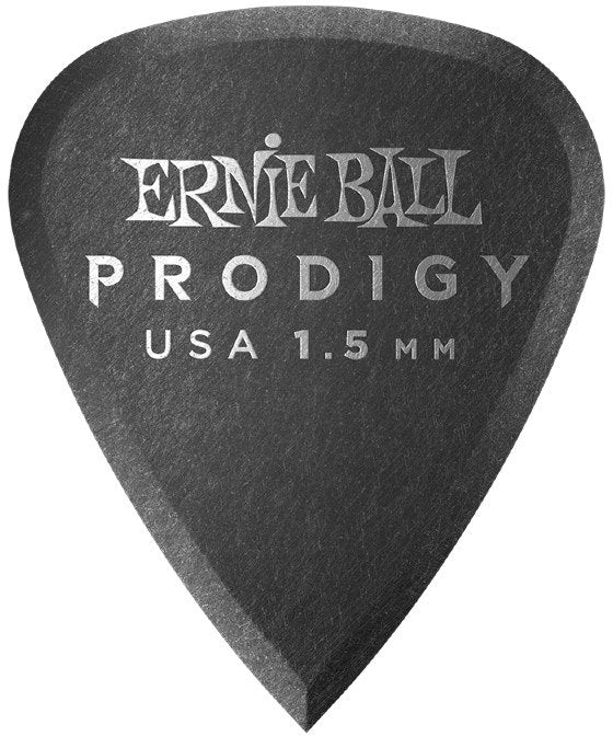 Ernie Ball EB-9199 1.5mm Black Standard Médiators Prodigy 6-pack