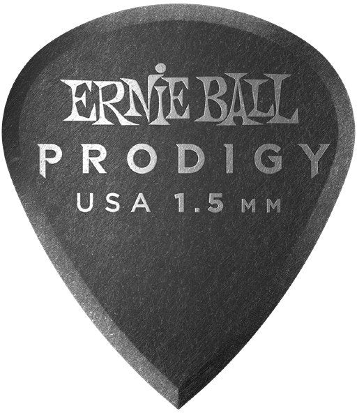 Ernie Ball EB-9200 1.5mm Black Mini Médiators Prodigy 6-pack