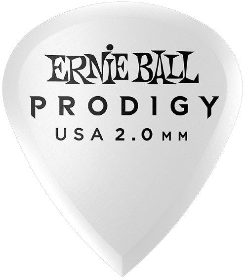 Ernie Ball EB-9203 2,0mm White Mini médiators Prodigy 6-pack