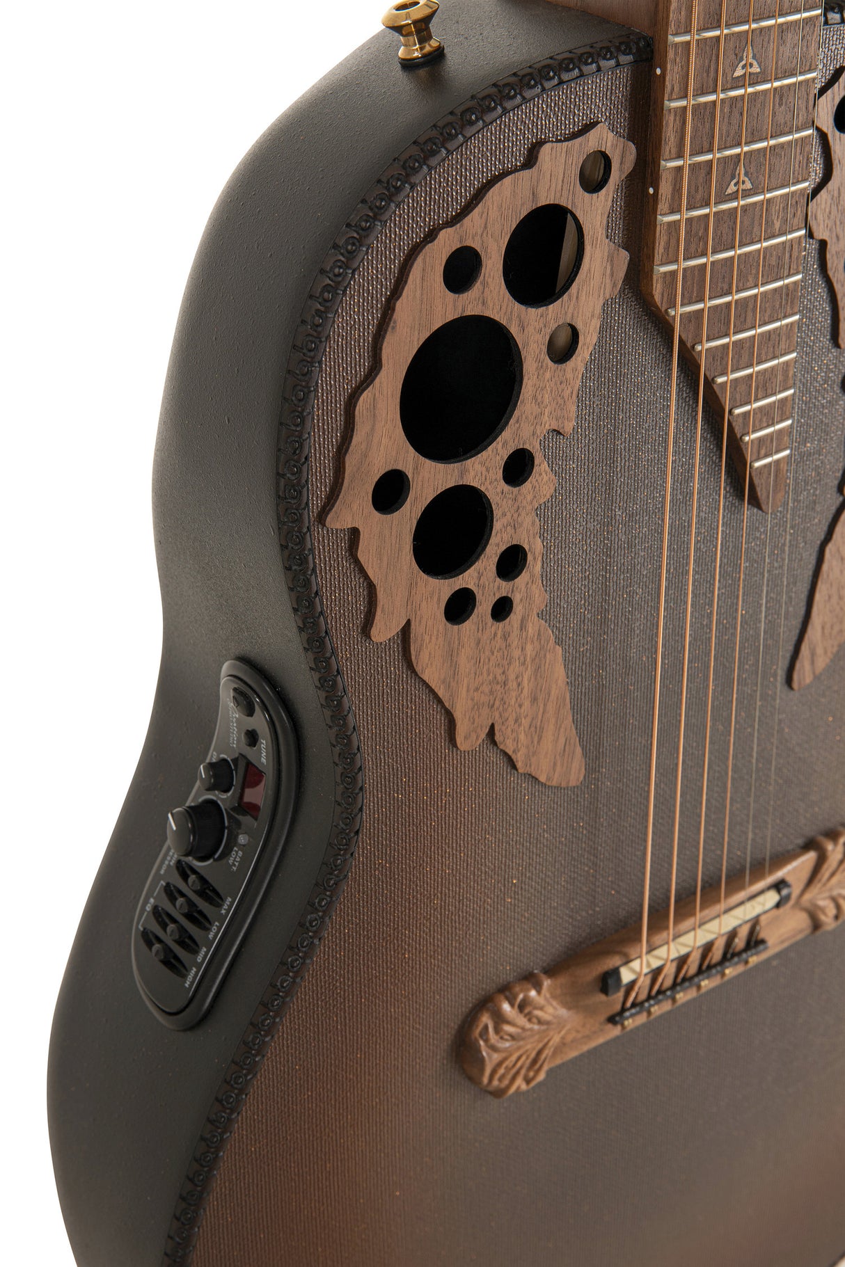 Adamas E-Acoustic Guitar 1687GT Deep Non-Cutaway - Reverse Brown Burst (1687GT-9W-G)