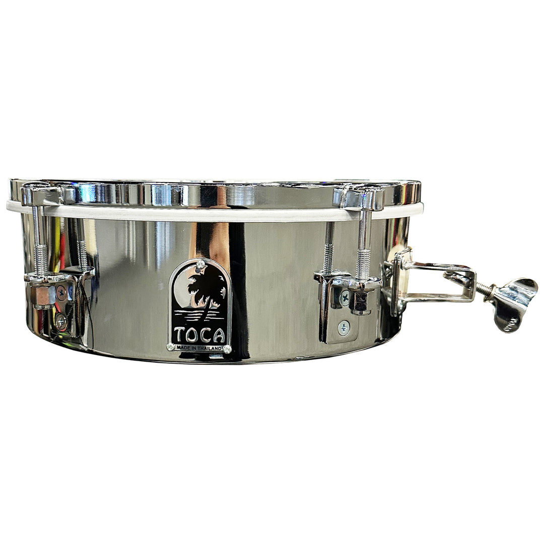 Toca extensions de batterie Timbales - 12" x 4" en acier inoxydable (T-412-SS)