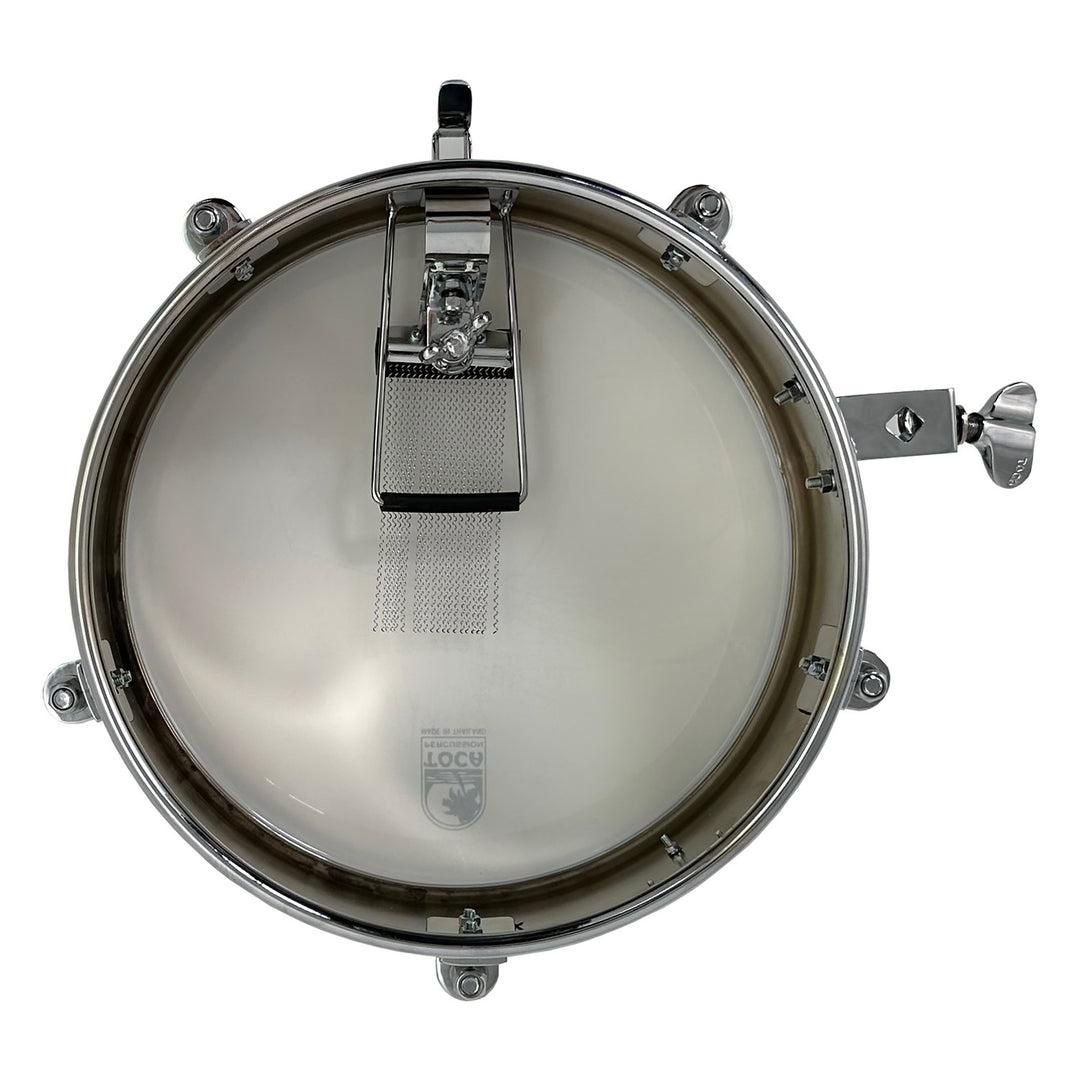 Toca extensions de batterie Timbales - 12" x 4" en acier inoxydable (T-412-SS)