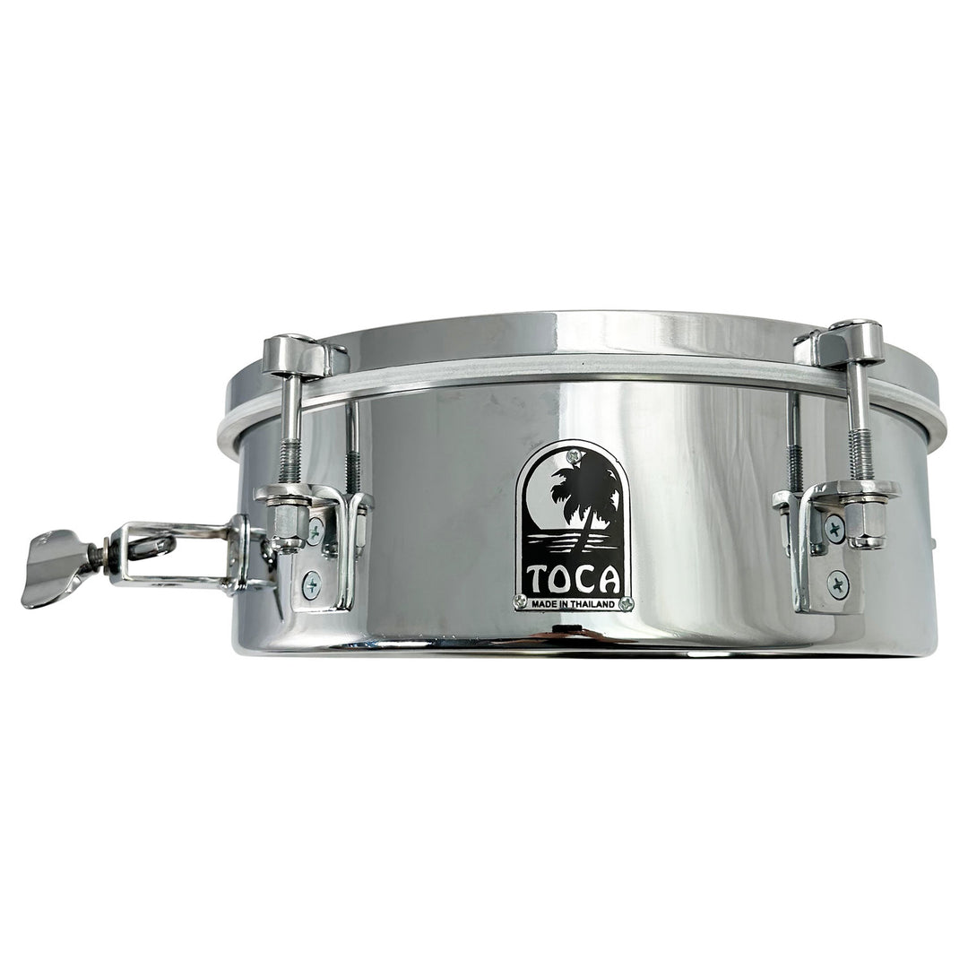 Toca extensions de batterie Timbales - 12" x 4" en acier inoxydable (T-412-SS)