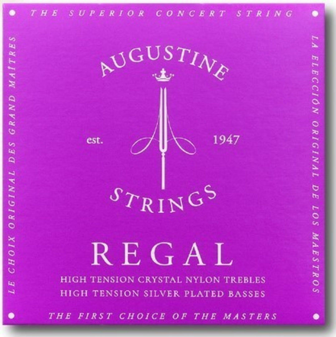 Cordes Augustine pour guitare classique Regal Crystal Nylon aiguës - Set Regal Blue (aiguë/aiguë)