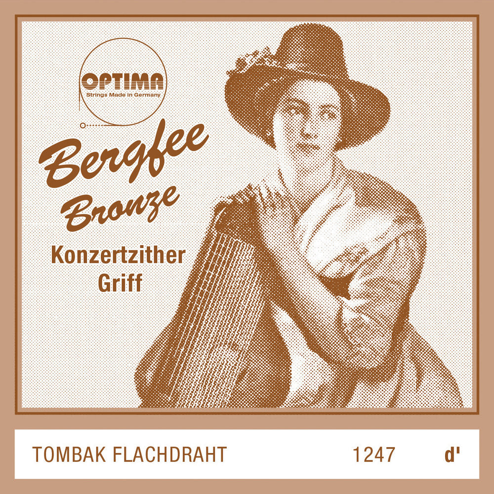 Optima Bergfee 1247 corde grave ré pour cithare, München, normale