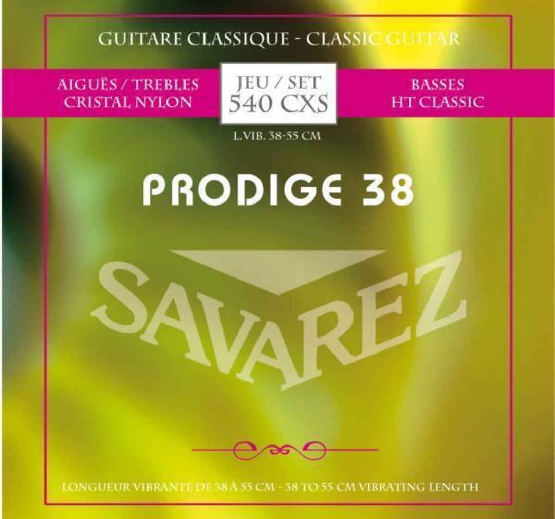 Cordes Savarez pour guitare classique Prodige 38 Children's Guitar - 1/8-1/2 Nylon (540CXS)