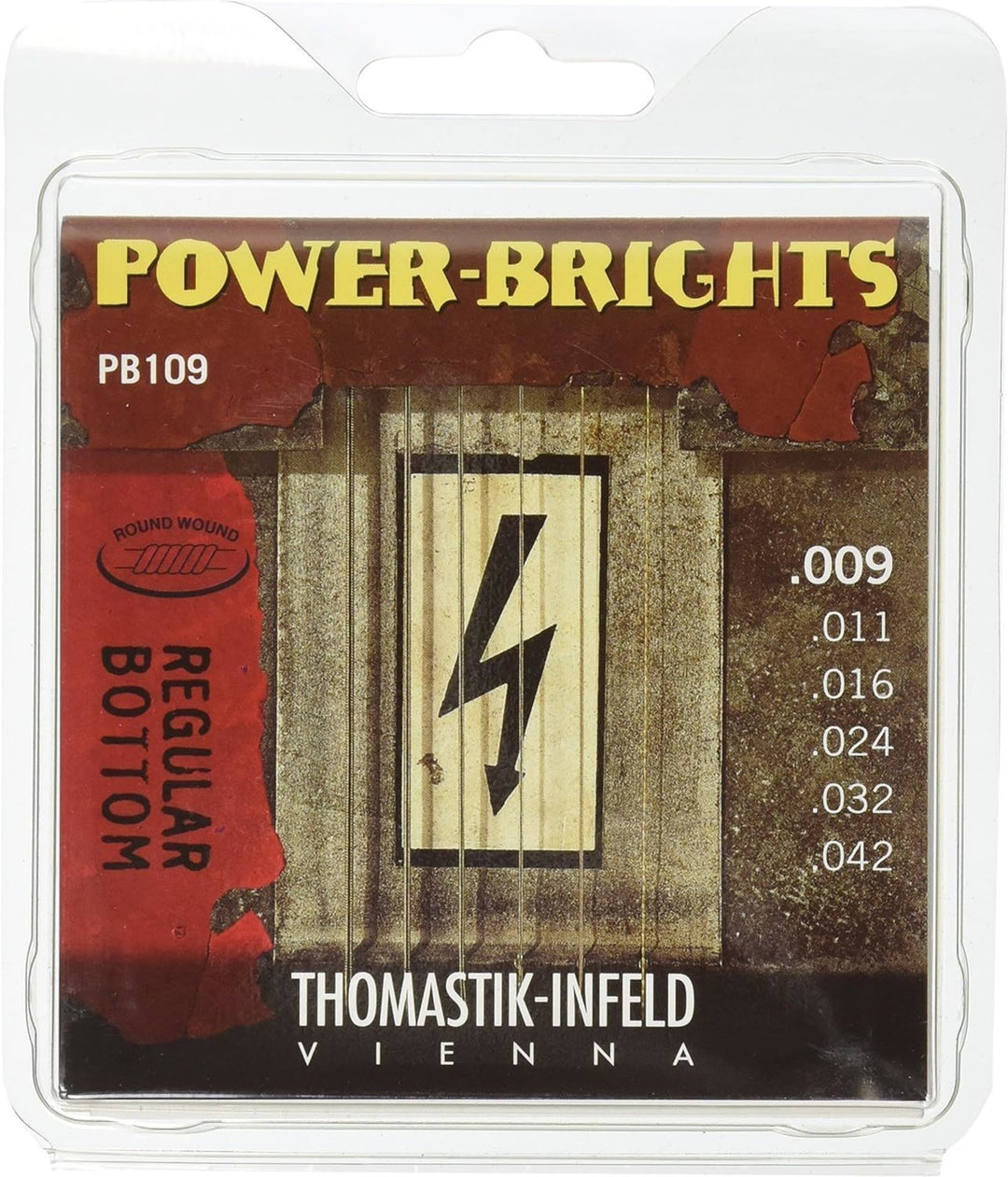 Cordes Thomastik-Infeld pour guitare électrique Power Brights Series - Set 009 (PB109)