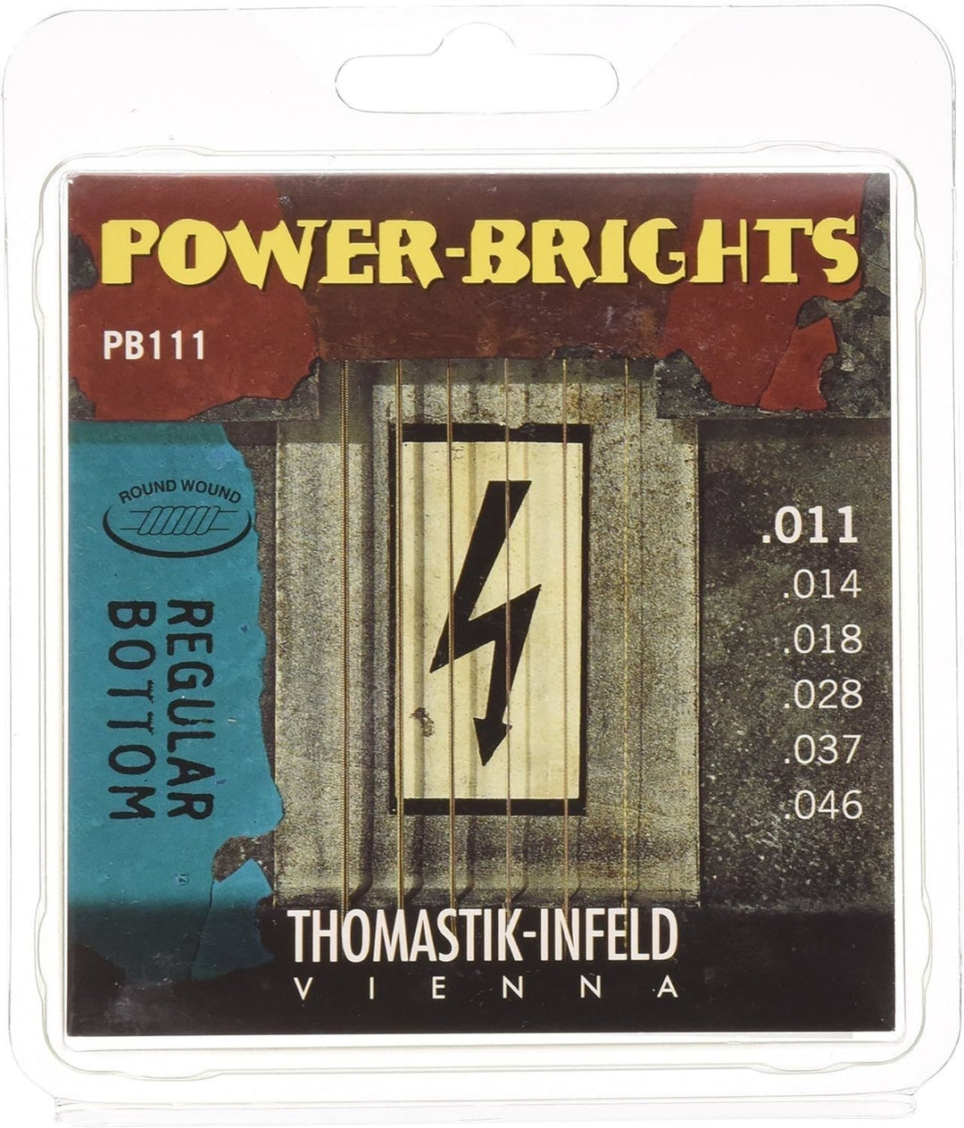 Cordes Thomastik-Infeld pour guitare électrique Power Brights Series - Set 011 (PB111)
