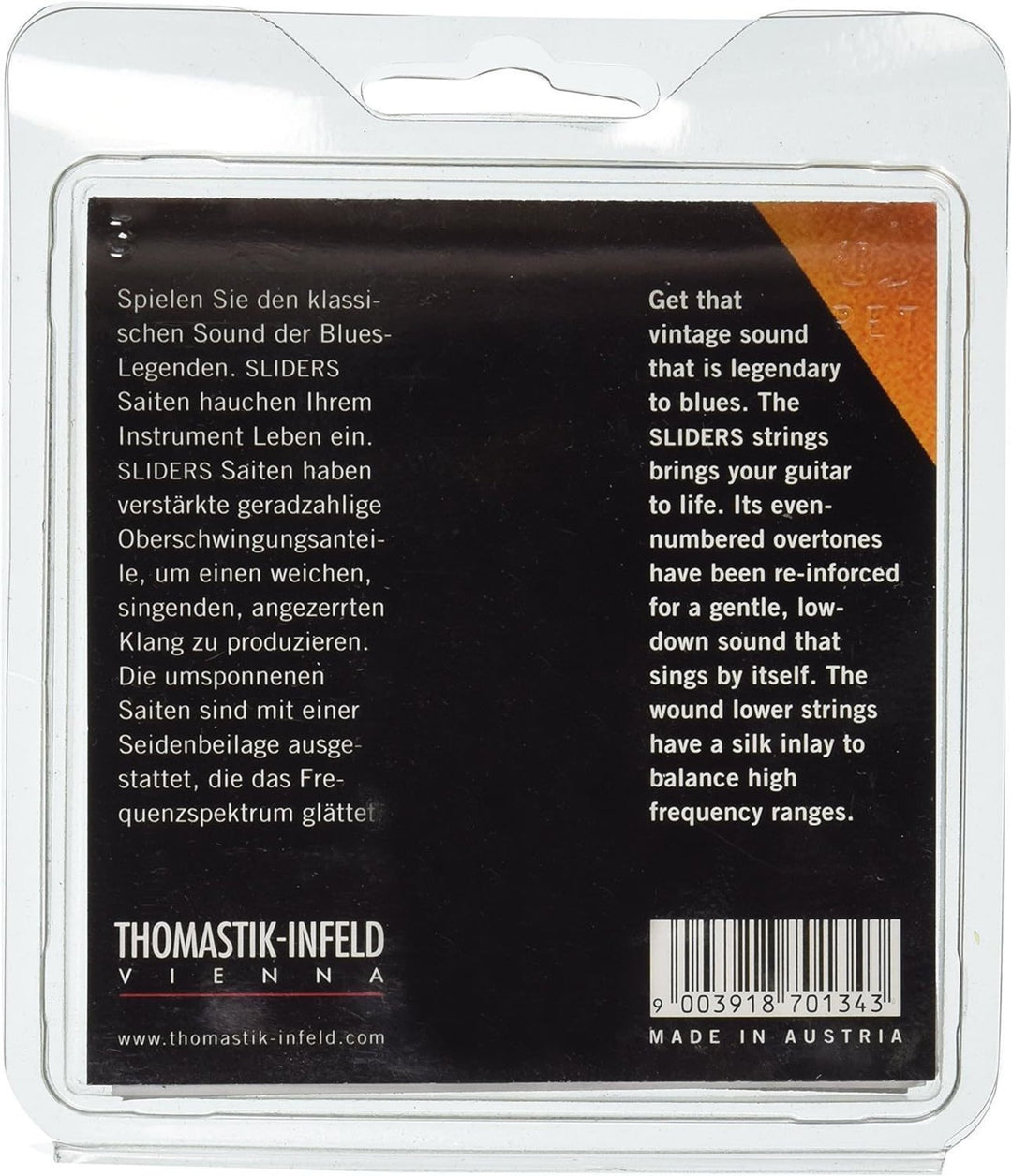 Thomastik-Infeld Cordes pour guitare électrique Sliders Blues series - Set 009 light (SL109)