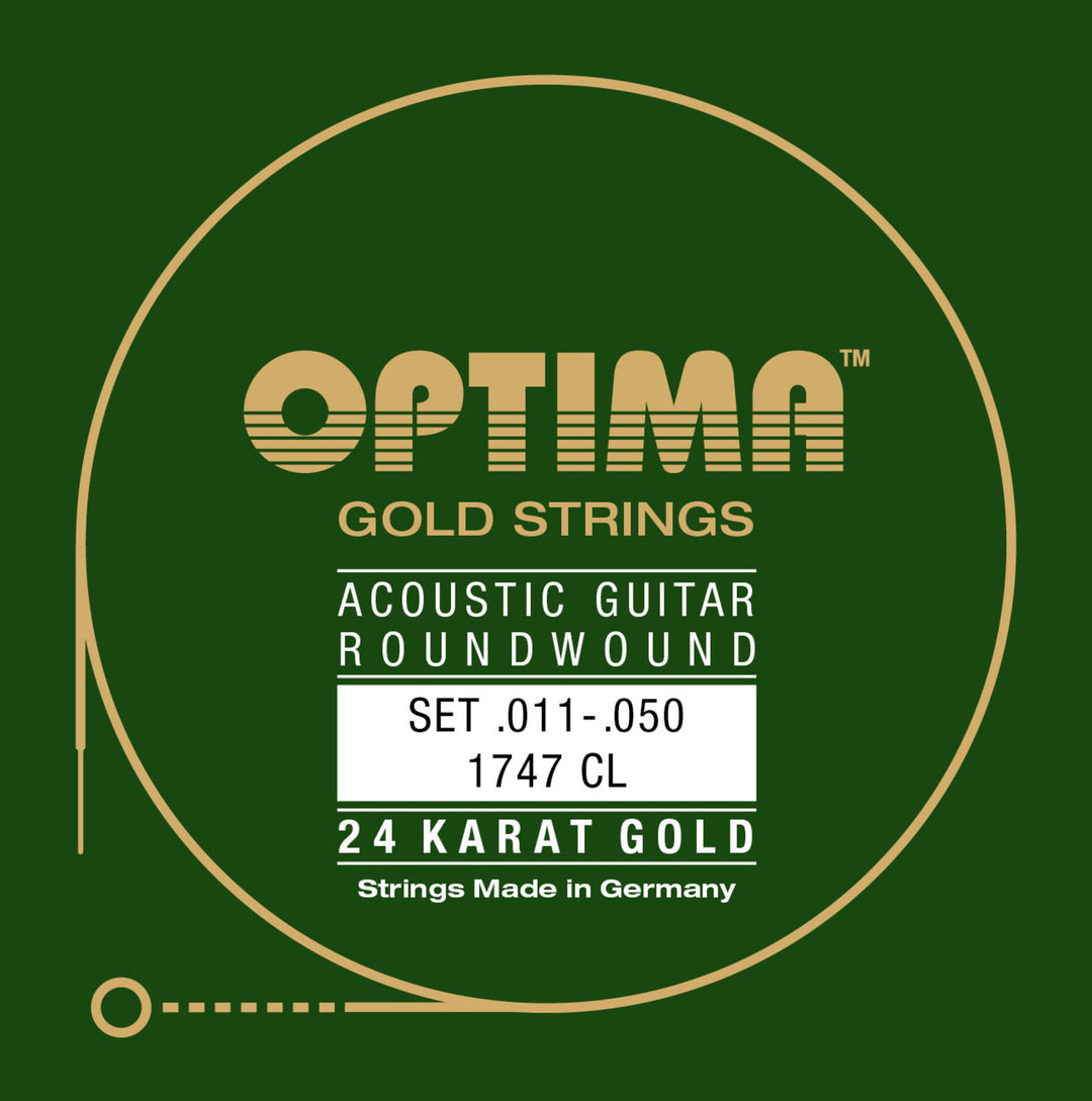 Cordes Optima pour guitare acoustique Gold strings - Set (1747CL)