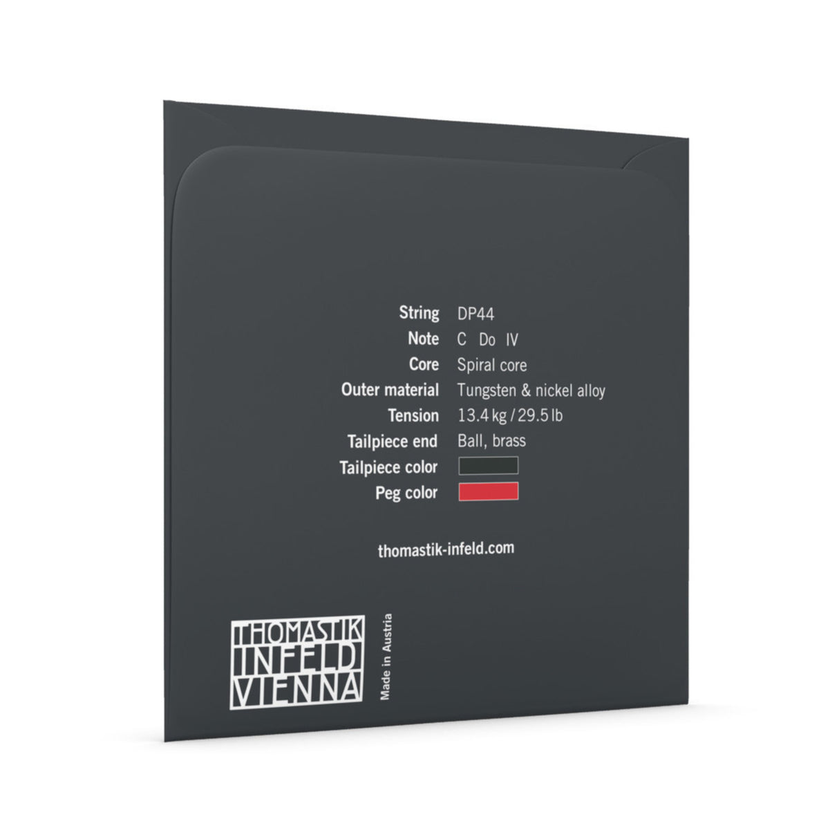 Thomastik-Infeld Cello Strings Dominant Pro - C Spiral Core, Tungsten/Silver (DP44)