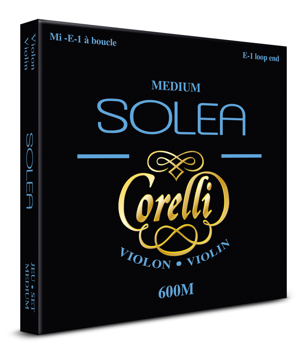 Corelli Cordes de violons Solea - Set E extrémités en boucle (600M)