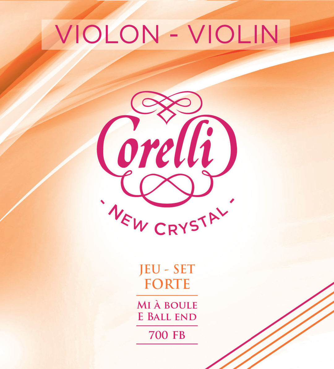 Corelli cordes de violon New Crystal - Forte (700FB)