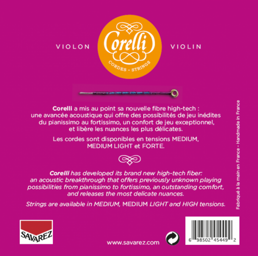 Corelli cordes de Violons Cantiga - Forte (900FB)
