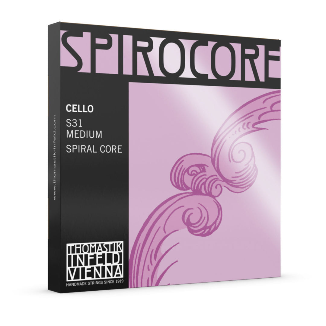 Cordes de Violoncelle Thomastik-Infeld Spirocore à âme spiralée - Medium (S31)