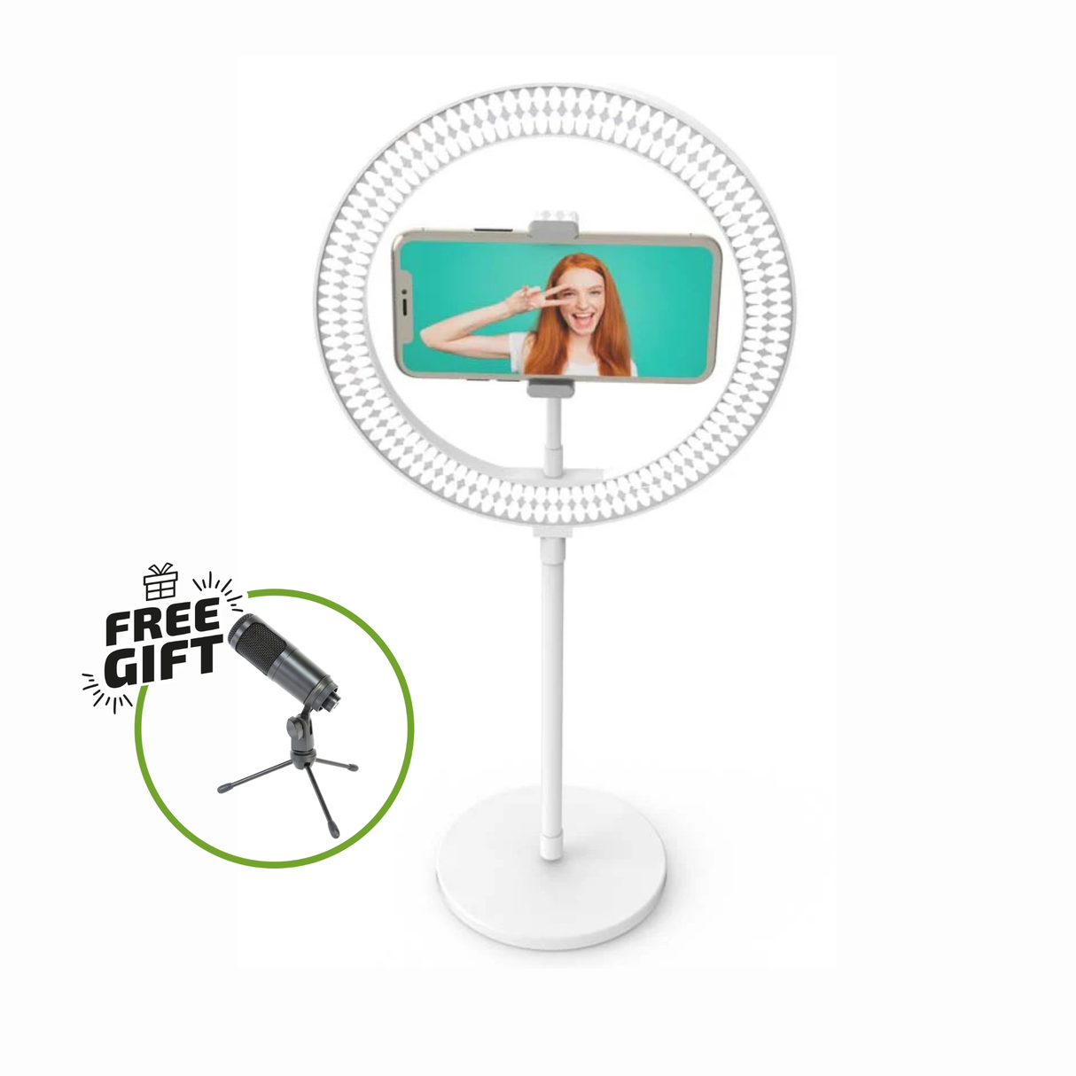 Digipower Mon histoire 10" Anneau de lumière de bureau avec télécommande