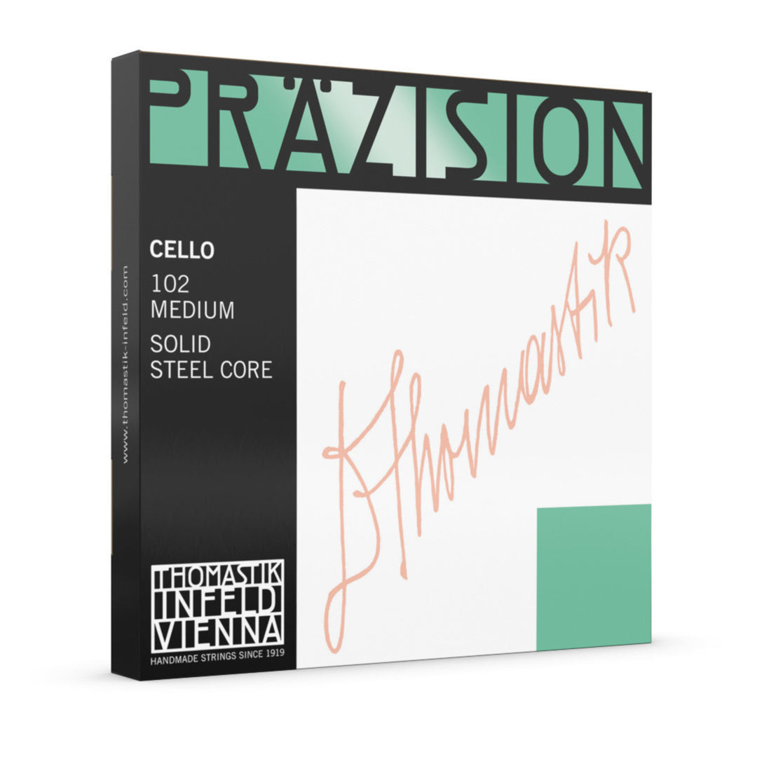 Cordes de Violoncelle Thomastik-Infeld à âme pleine en acier Precision - Soft (95w)