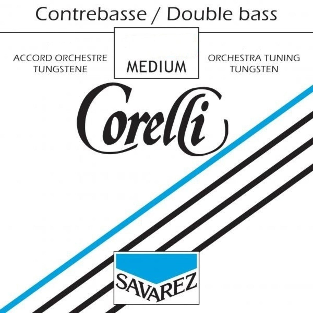 Cordes de contrebasse Corelli, accord orchestral, tungstène - Medium (371M)