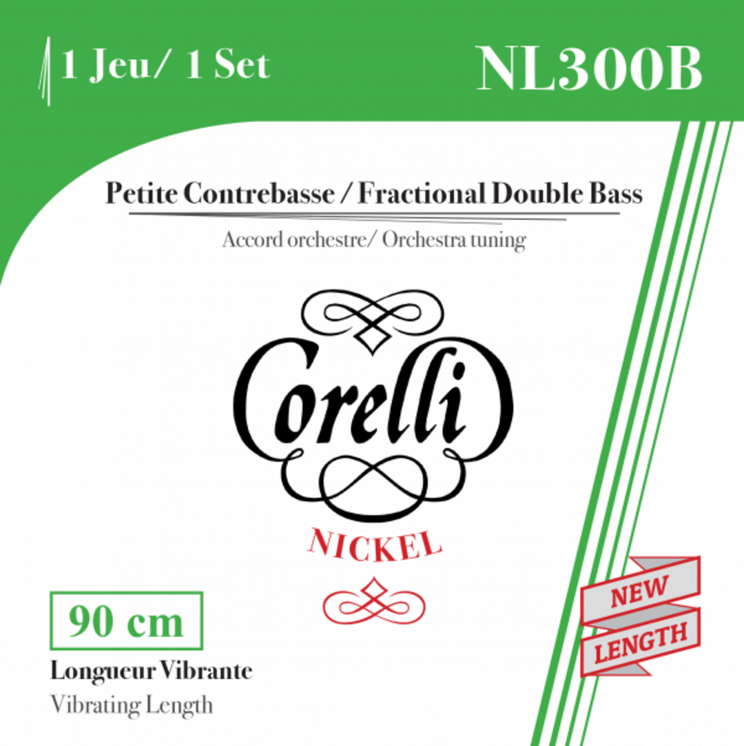 Corelli Strings de contrebasse fractionnés - petite échelle - E 1/4 (304B)