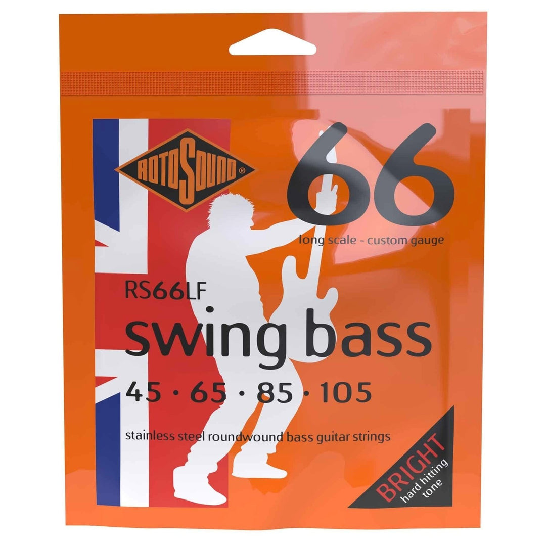Cordes de basse électrique Rotosound Swing Bass 66 - Set 4 cordes Custom 45-105 (RS66LF)