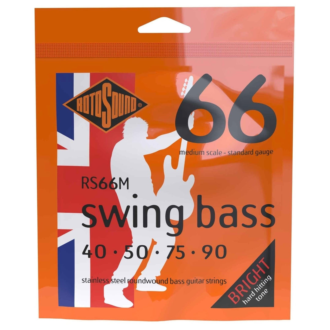 Cordes de guitare basse Rotosound Swing Bass 66 - Set 4-string medium Standard 40-90 (RS66M)