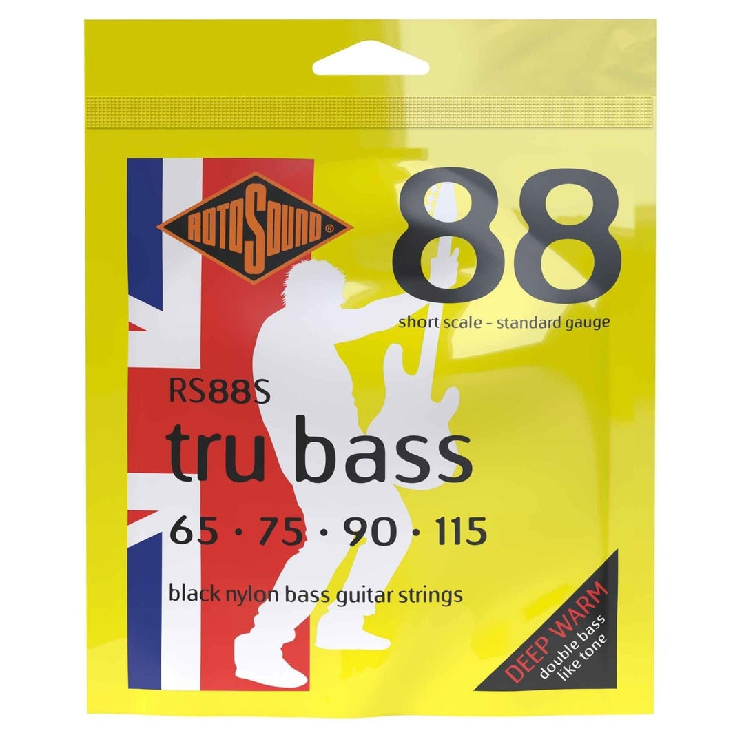 Rotosound Cordes de basse électrique Tru Bass 88 - set 4 cordes Short Standard // longueur de diapason courte(30"/760mm) (RS88S)