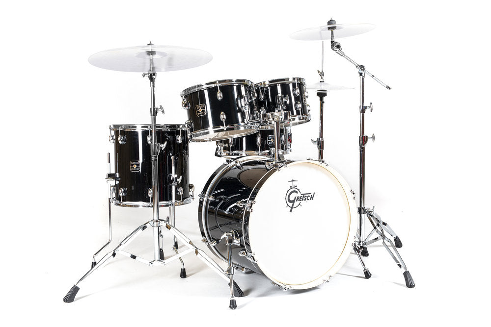 Gretsch Energy batterie 20", Black, sans cymbales, 5 éléments hardware