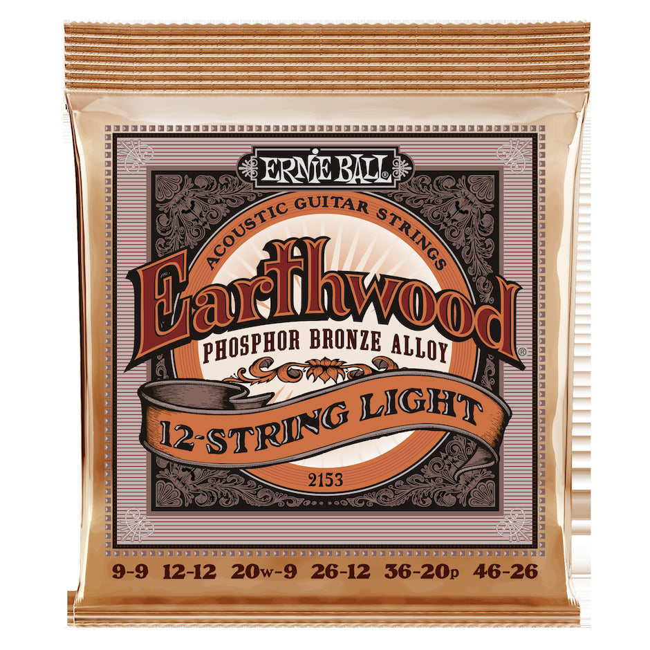 Ernie Ball Earthwood Phosphor Bronze Guitar Strings, Acoustic