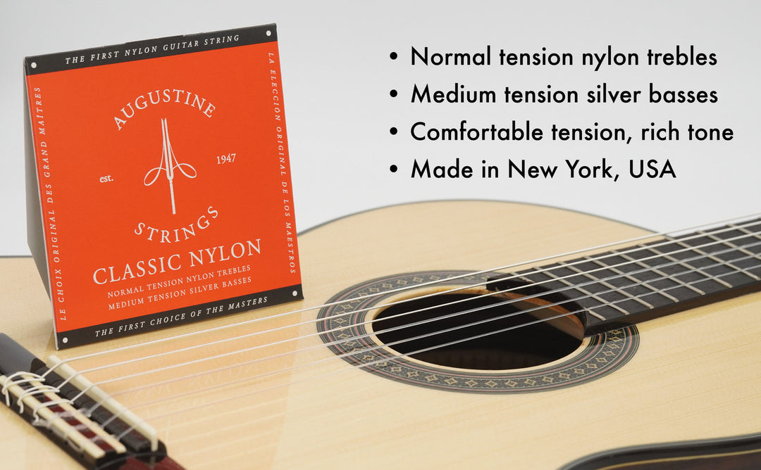 Augustine Strings pour Guitares classiques Classic Label - Set Classic Red (normal/medium)
