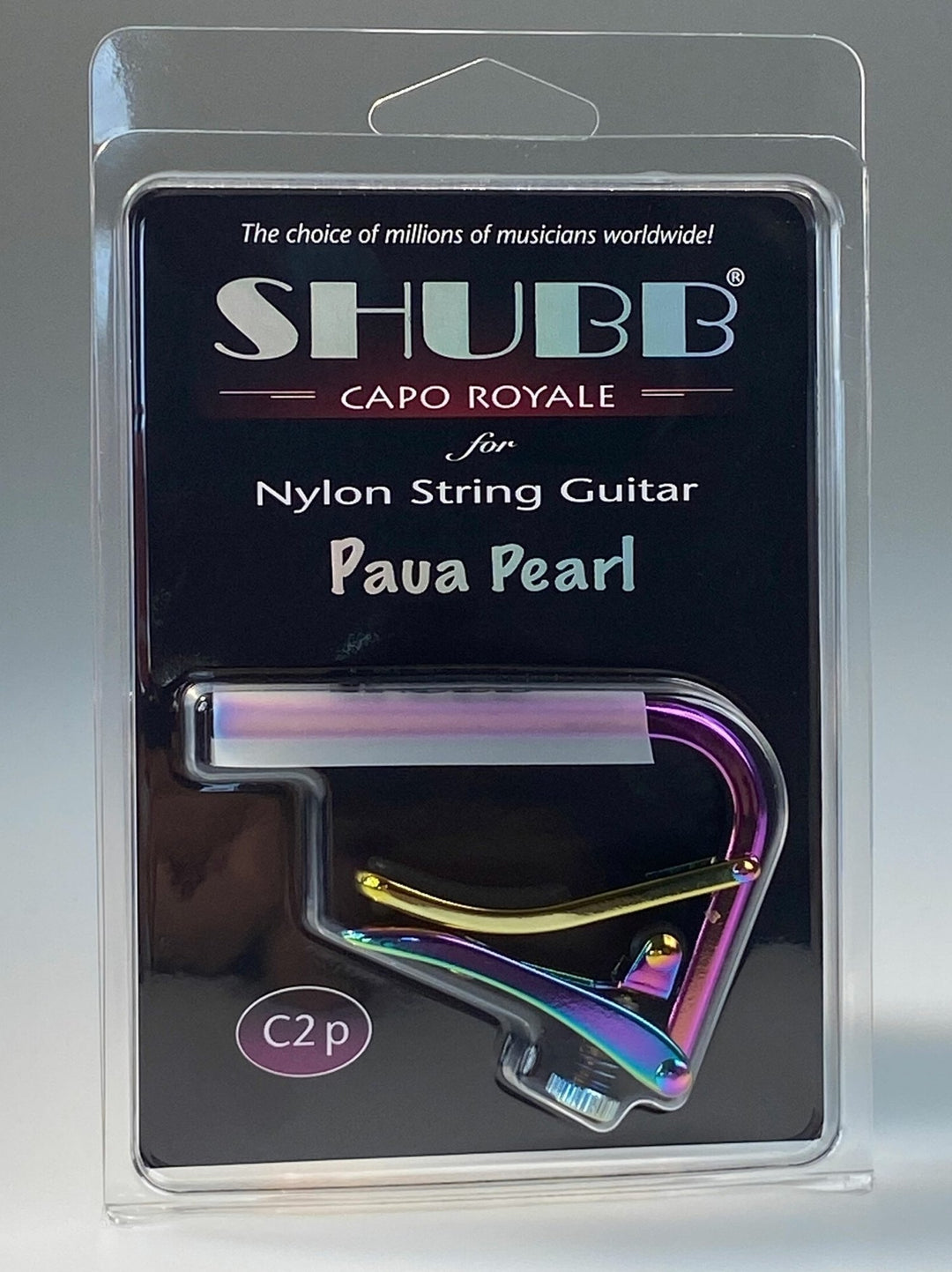 Shubb Capo Standard Capo - guitare classique paua pearl (C2P)