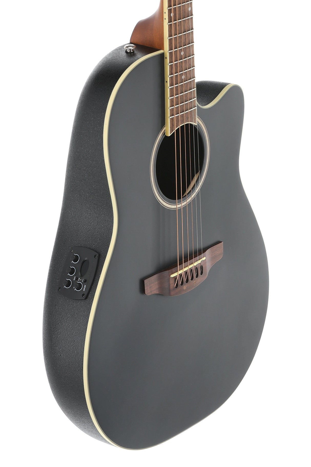 Applause E-Acoustic Guitar AB24II CS Mid Cutaway - Black Satin (AB24-5S)