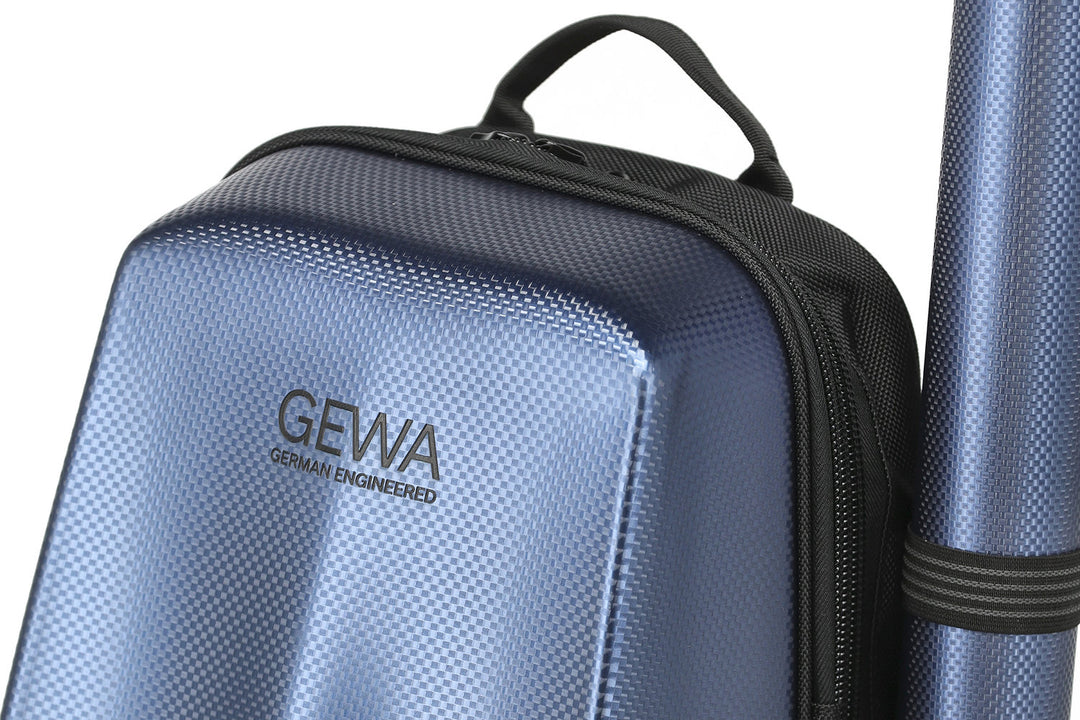 GEWA sac à dos pour étui de violon Space Bag - Blue 4/4 - 3/4 (33 x 67 (avec étui d'archet 79 ) x 19 cm)