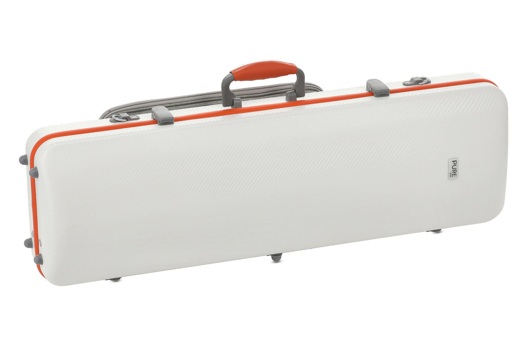 PURE GEWA Étui de violon Polycarbonate FUN - 4/4 - 1/2 (White / Blacj)