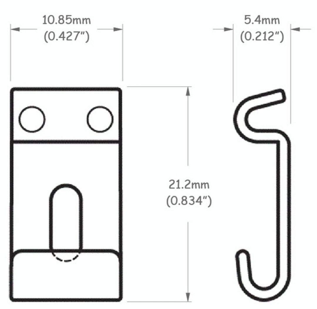 Partsland Sillets modèles Stratocaster - 11 mm de large, nickel