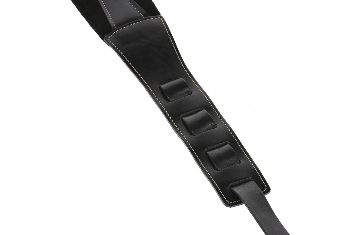 GEWA Guitar Straps Prestige 85 padded Security Locks - black/black