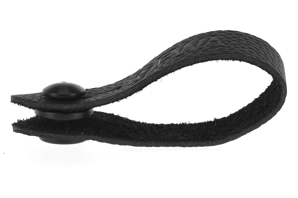 Boucle GEWA Tie Strap pour sangle de guitare, cuir, noire
