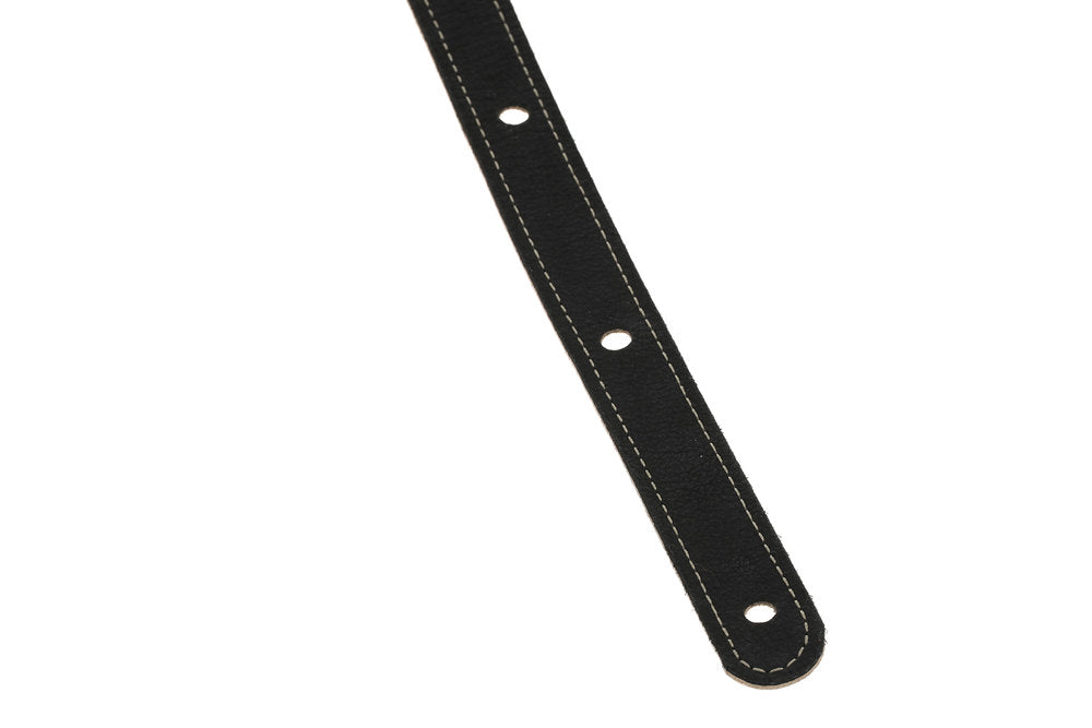 GEWA Regular 70 sangle de guitare en cuir, Satin Black