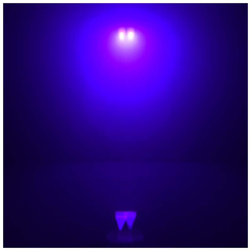 LIGHT4ME TURBO FLOWER diskoeffekt LED PAR UV-kugle laserstrobe