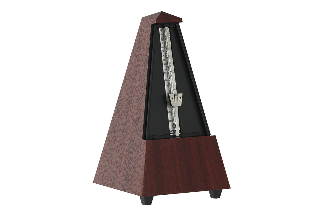Métronome Wittner en forme de pyramide - veinage acajou 845111