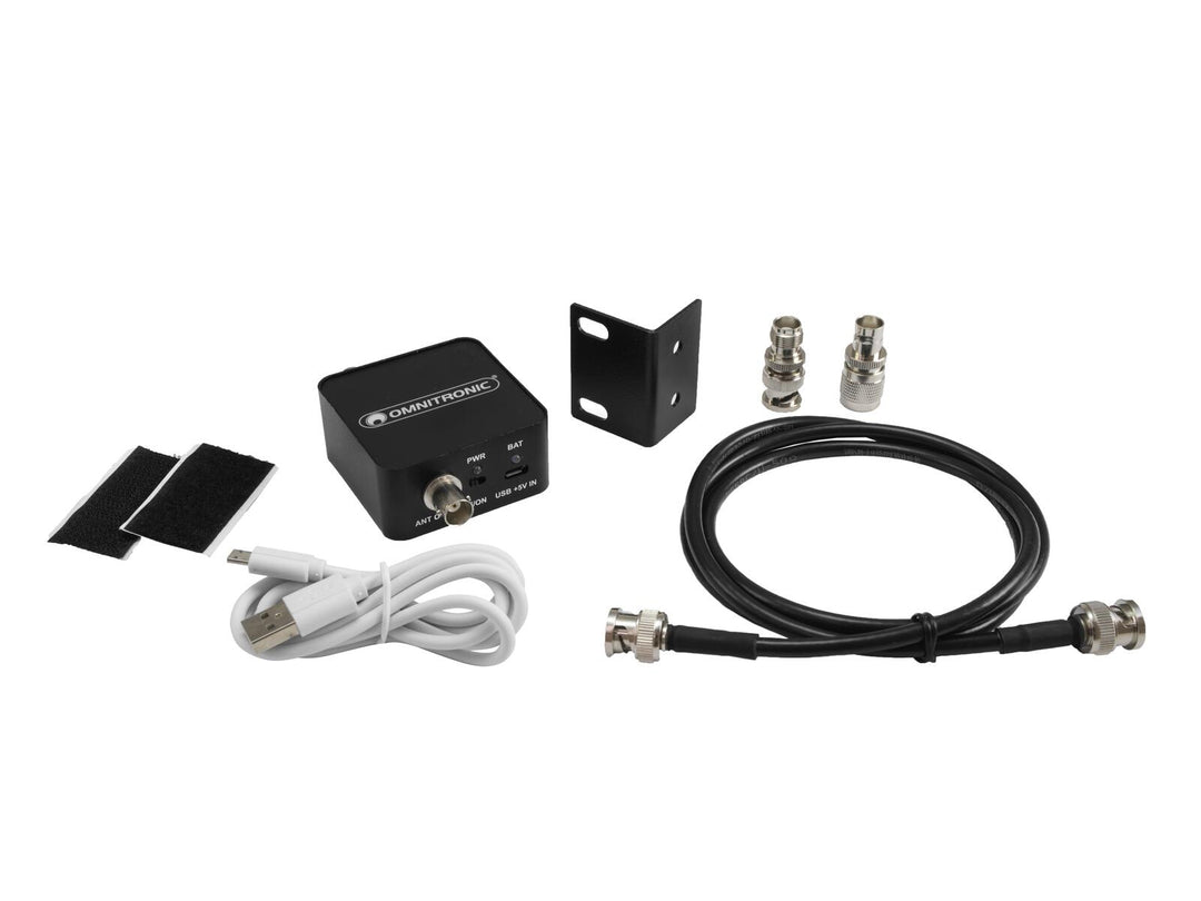 OMNITRONIC AAB-10 Amplificateur d’antenne actif, alimenté par batterie