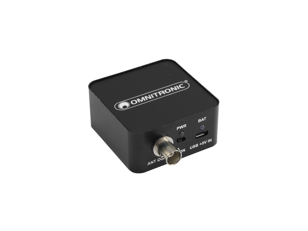 OMNITRONIC AAB-10 Amplificateur d’antenne actif, alimenté par batterie