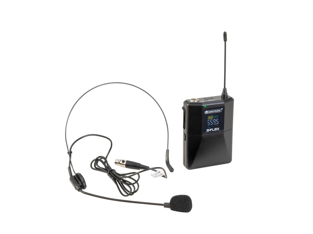 OMNITRONIC UHF E-FLEX émetteur de poche 559-575 MHz