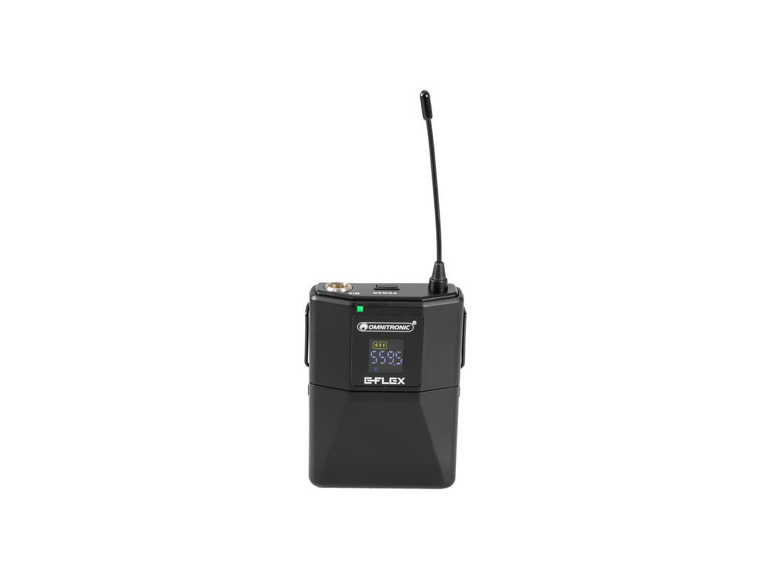 OMNITRONIC UHF E-FLEX émetteur de poche 559-575 MHz