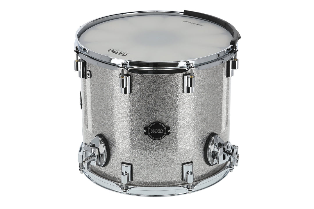 GEWA Coque de E-Drum Floor Tom - Silver Sparkle 14" (Silver Sparkle)