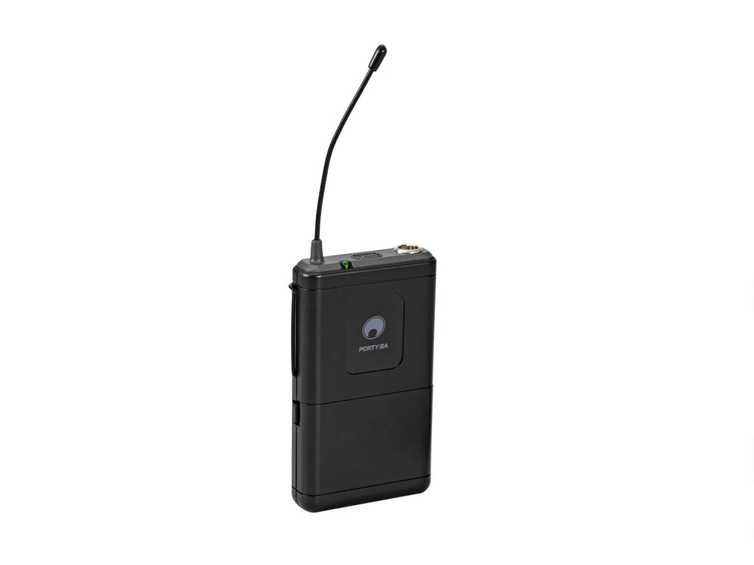 OMNITRONIC PORTY-8A émetteur de poche + microphone serre-tête 863.1MHz