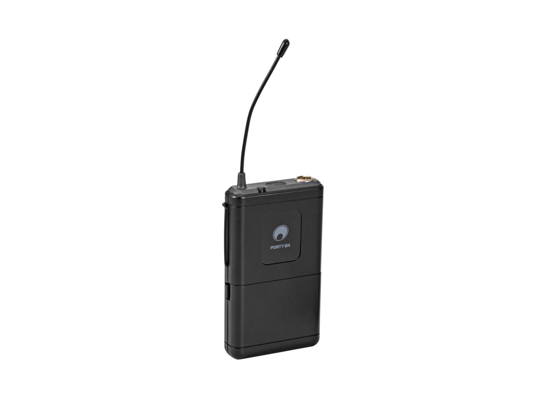 OMNITRONIC PORTY-8A Émetteur de poche + microphone lavalier 863.1 MHz